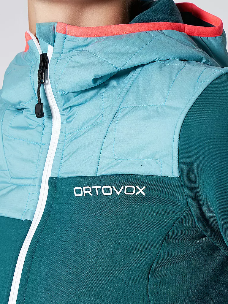 ORTOVOX | Damen Fleecejacke Plus Hoodie | petrol