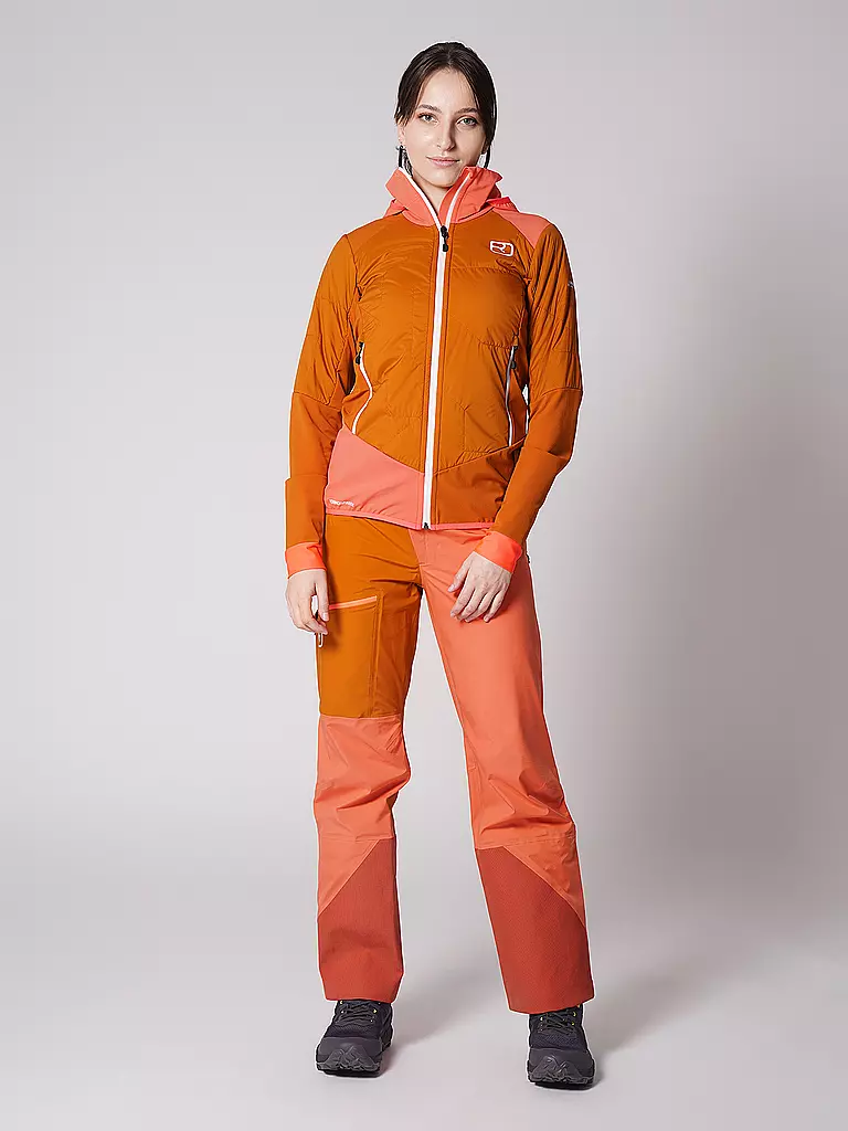 ORTOVOX | Damen Hybridjacke Col.Becchei Hoodie | orange