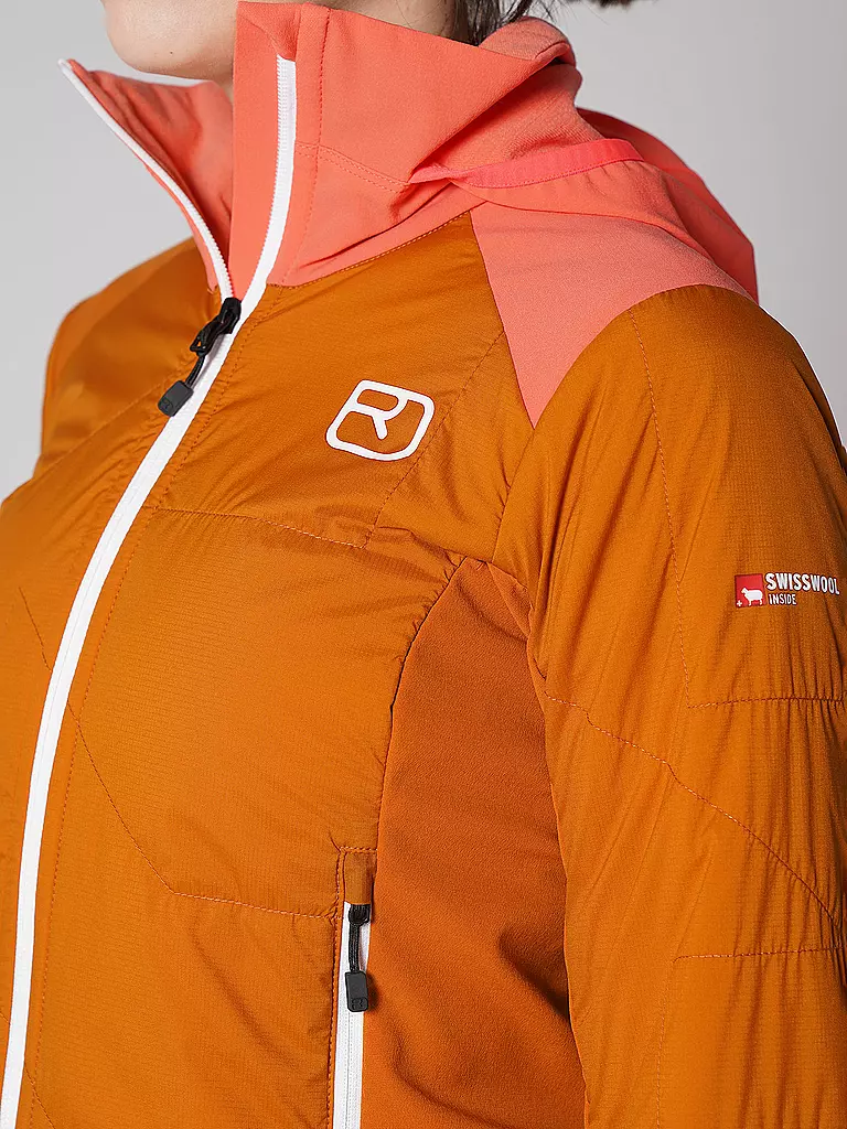 ORTOVOX | Damen Hybridjacke Col.Becchei Hoodie | orange