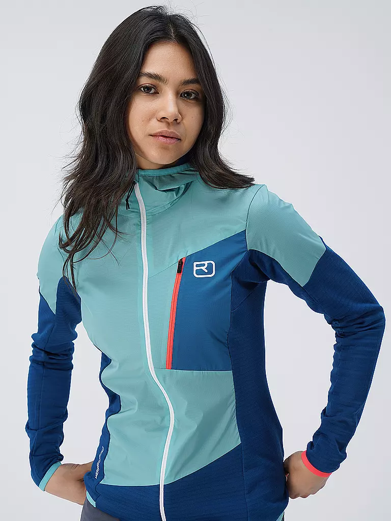 ORTOVOX | Damen Hybridjacke Ladiz Hoodie | dunkelblau