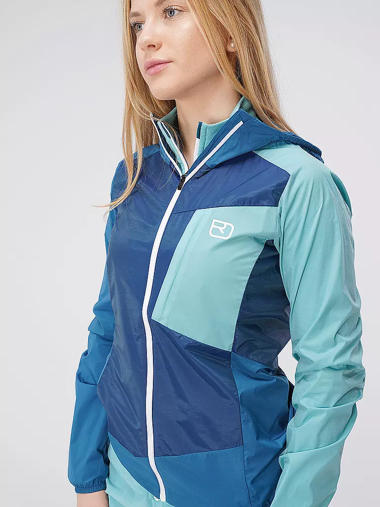 ORTOVOX | Damen Jacke Windbreaker Hoodie | dunkelblau