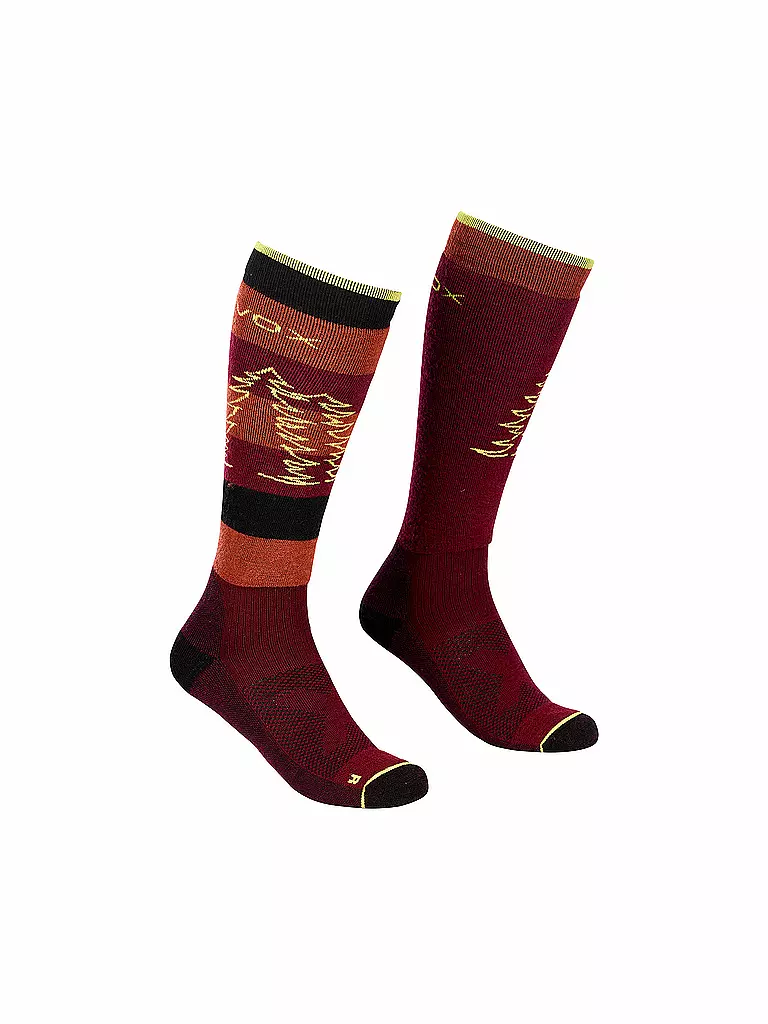 ORTOVOX | Damen Skitourensocken Freeride Long Socks | rot