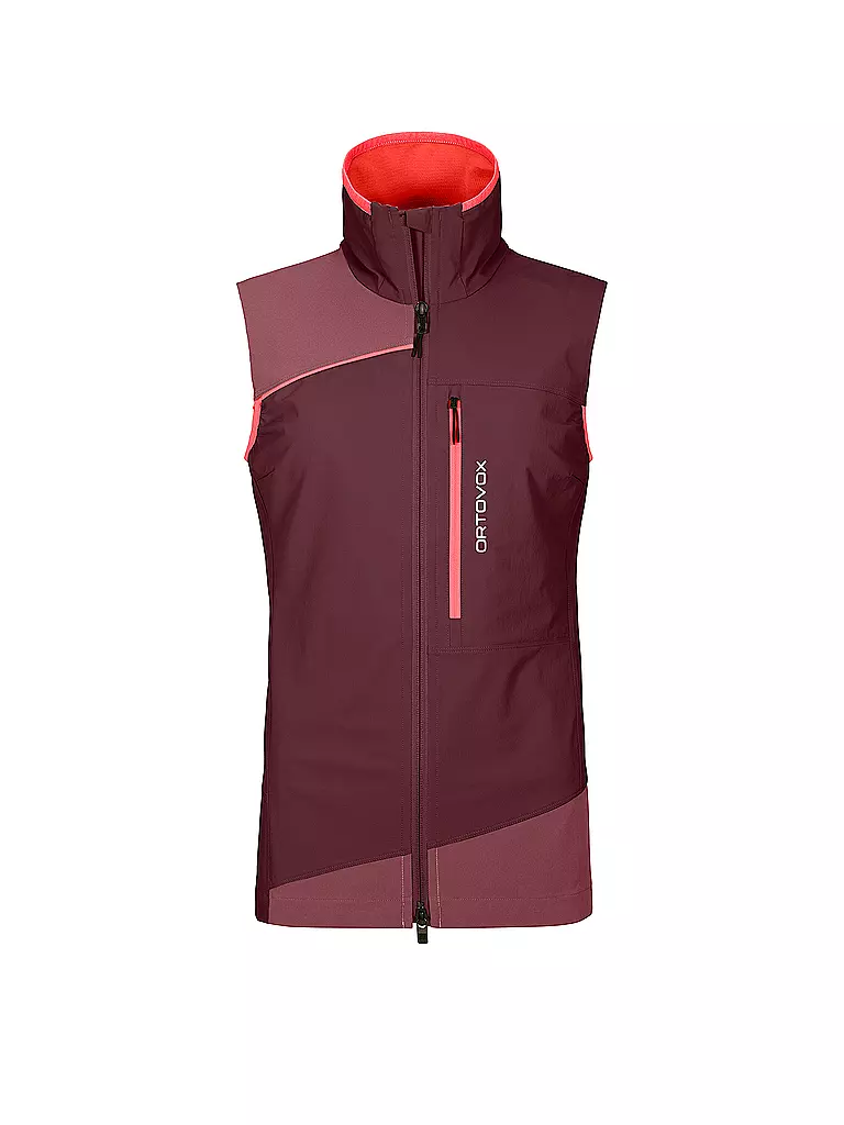 ORTOVOX | Damen Softshell Weste Pala | dunkelrot