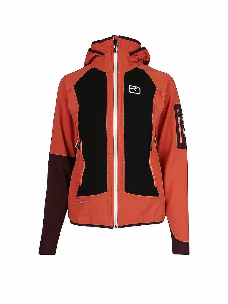 ORTOVOX | Damen Softshelljacke Naturetec Light Col Becchei | rot
