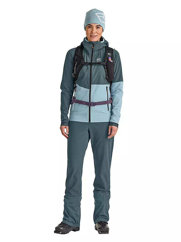 ORTOVOX | Damen Softshelljacke Punta Berrino Hoodie | petrol