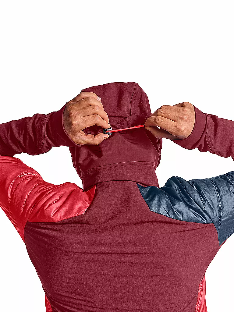 ORTOVOX | Damen Touren Hybridjacke Piz Palü | rot