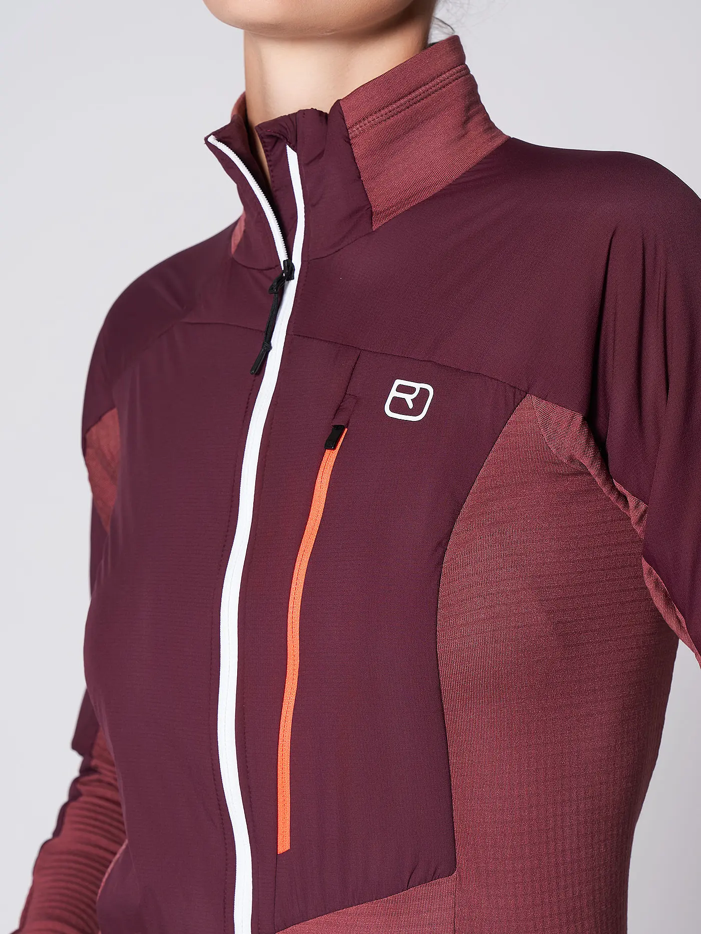 ORTOVOX | Damen Touren Hybridjacke Westalpen | dunkelrot