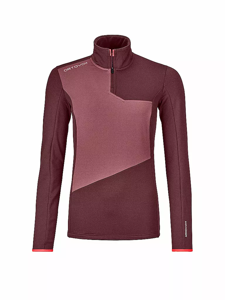 ORTOVOX | Damen Touren Zipshirt Fleece Light | beere