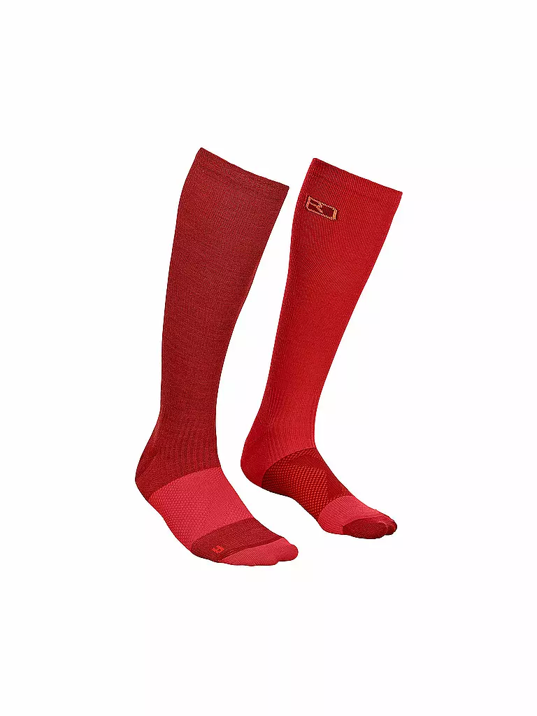 ORTOVOX | Damen Tourensocken Tour Compression | rot