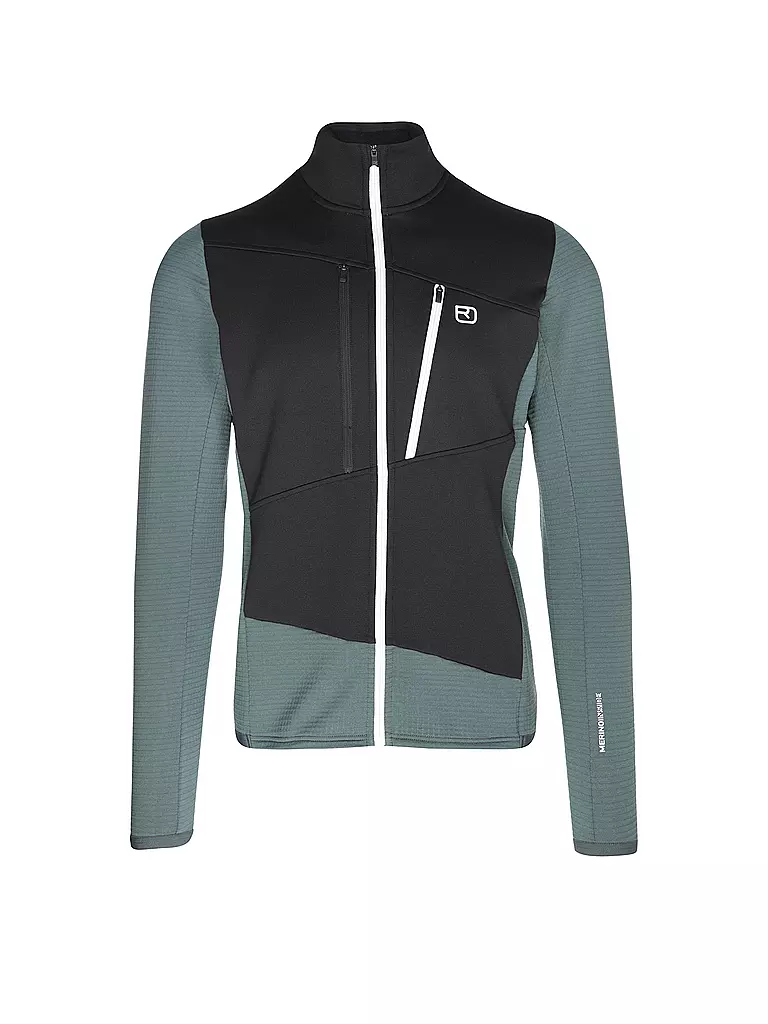 ORTOVOX | Herren Fleecejacke Grid Hoodie | petrol