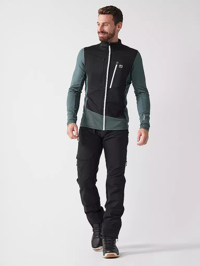 ORTOVOX | Herren Fleecejacke Grid Hoodie | petrol