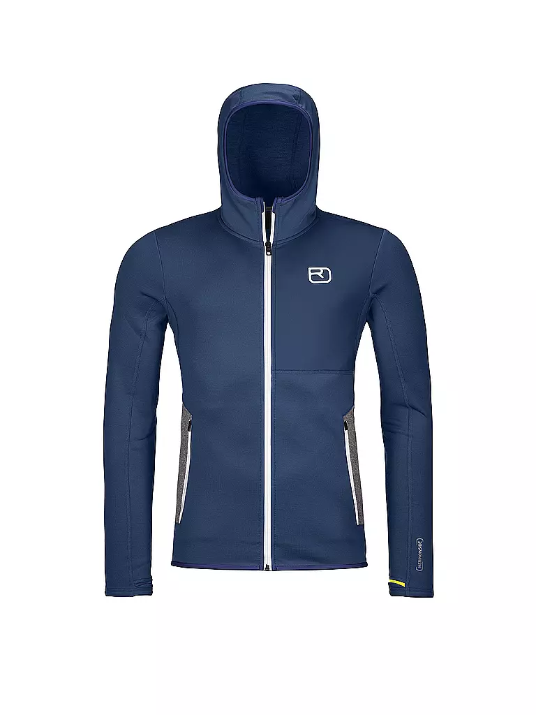 ORTOVOX | Herren Fleecejacke Hoodie | dunkelblau