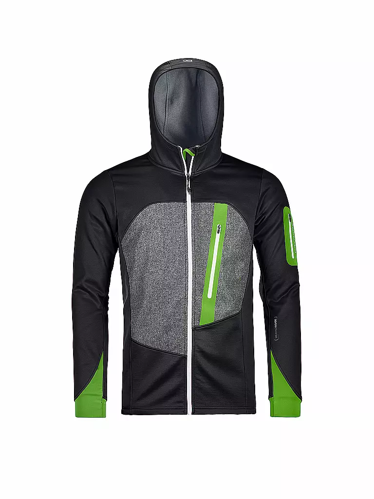 ORTOVOX | Herren Fleecejacke Loden Hoody | schwarz