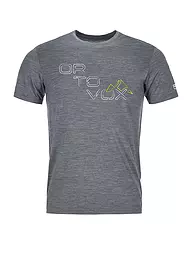 ORTOVOX | Herren Funktionsshirt 185 Merino Tangram | grau
