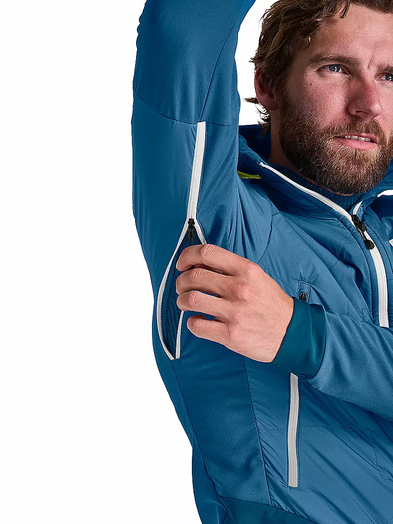 ORTOVOX | Herren Hybridjacke Col Becchei Hoodie | blau