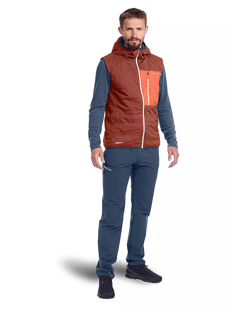 ORTOVOX | Herren Isolationsweste Piz Duan Swisswool | orange