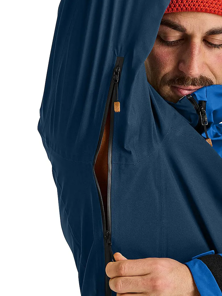 ORTOVOX | Herren Tourenjacke Ortler 3L Hoodie | Dunkelblau