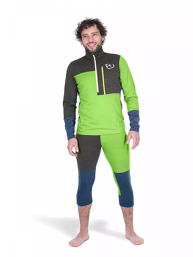 ORTOVOX | Herren Tourenshirt Fleece Light Zip Neck | 