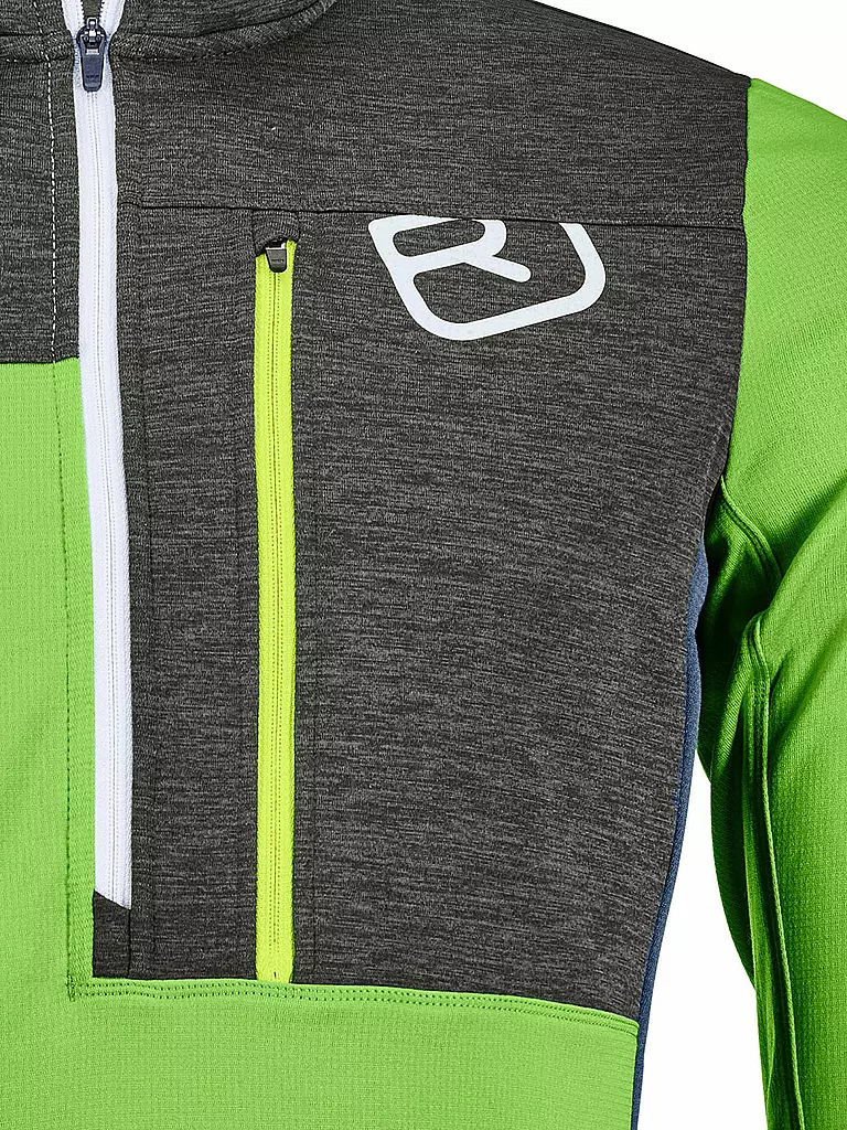 ORTOVOX | Herren Tourenshirt Fleece Light Zip Neck | 