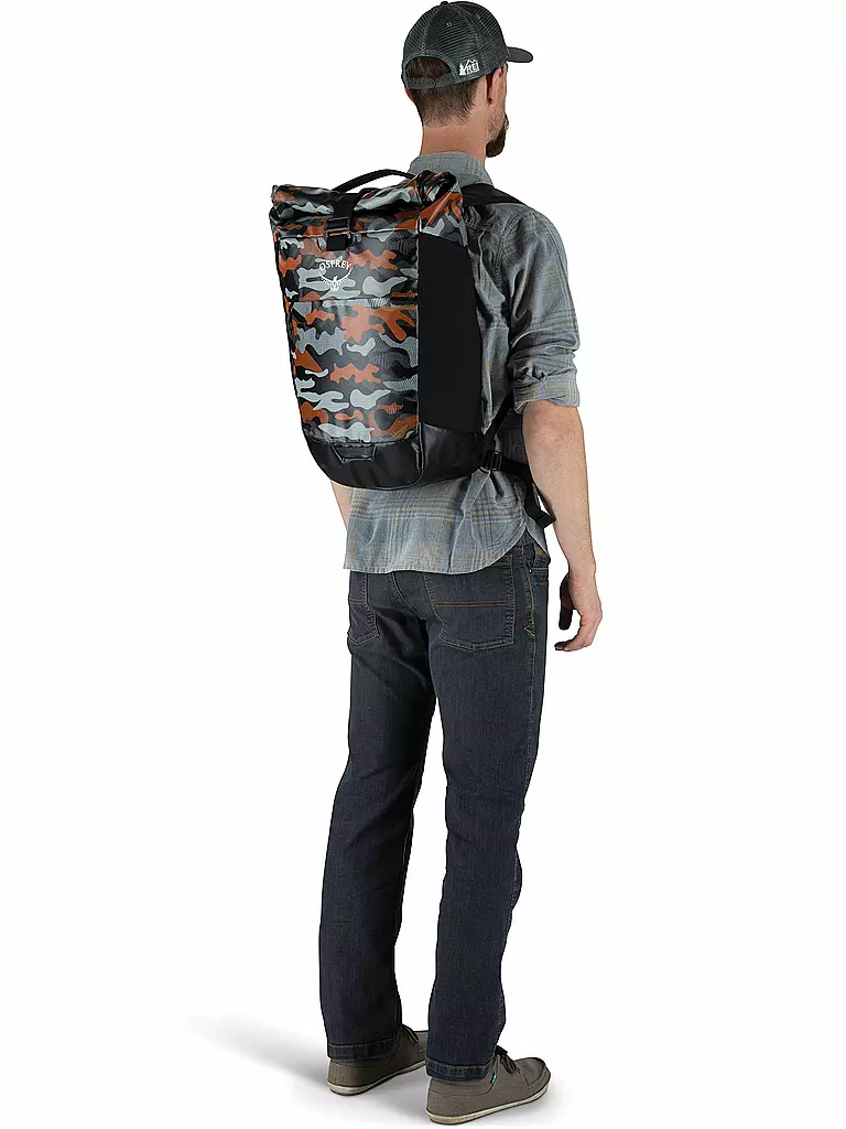 OSPREY | Tagesrucksack Transporter Roll Top | schwarz