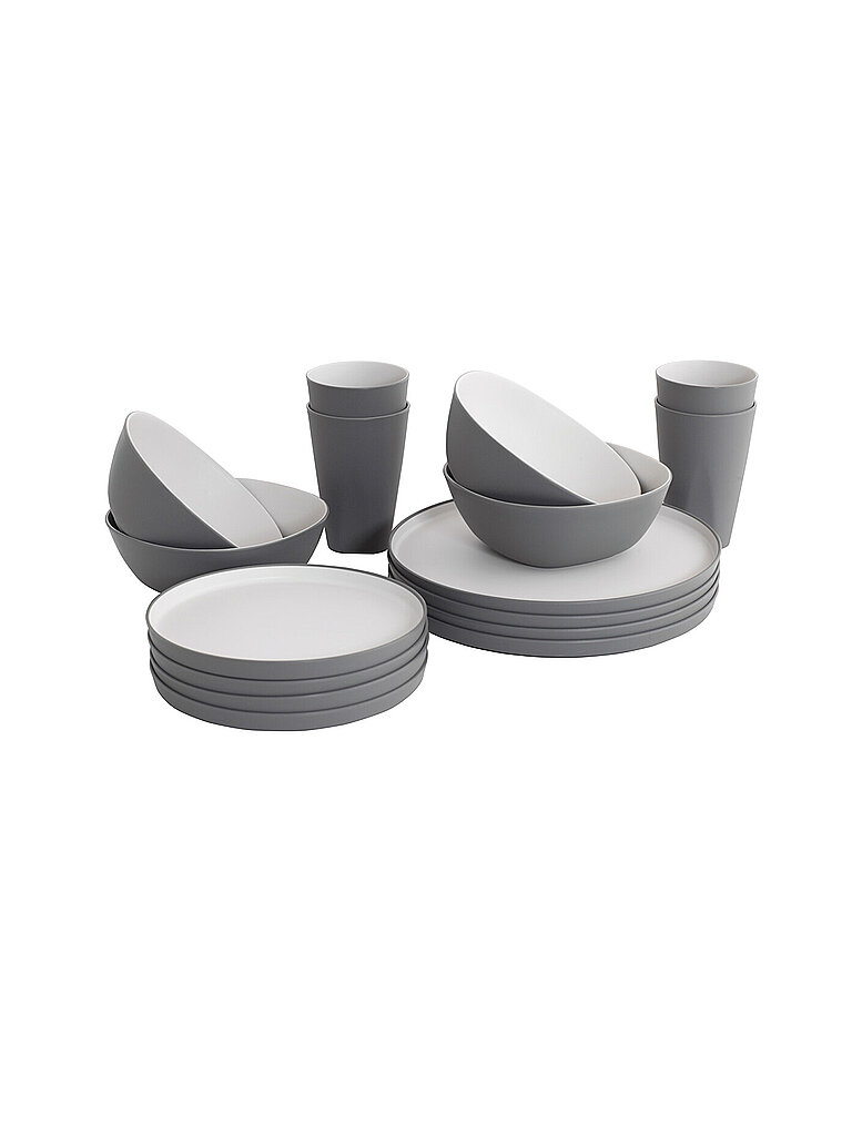 Outwell OUTWELL Gala Geschirr-Set 4 Personen grau, grau