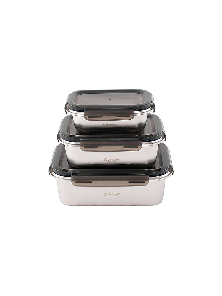 Outwell OUTWELL Camping Box 3tlg Set silber, silber