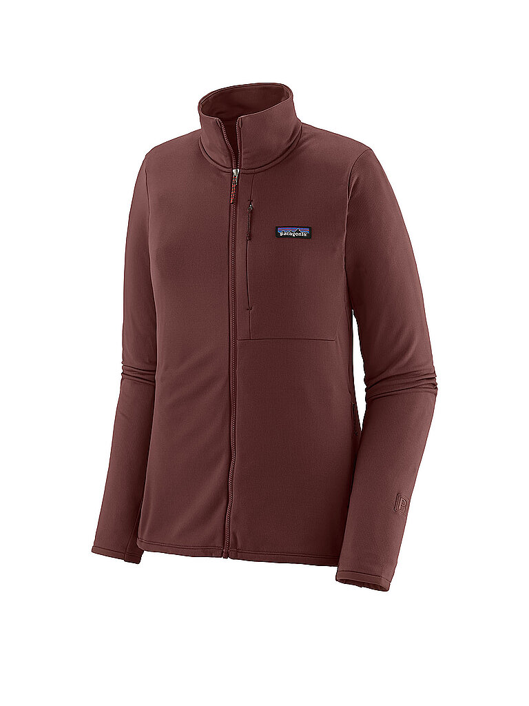 Patagonia PATAGONIA Damen Fleecejacke R1 Thermal dunkelrot | XS, dunkelrot