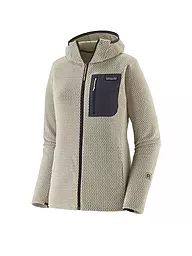 PATAGONIA | Damen Fleecejacke R1® Air Full-Zip Hoodie | beige