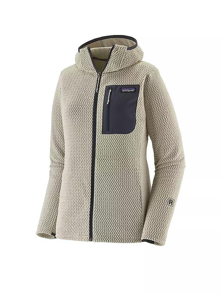 PATAGONIA | Damen Fleecejacke R1® Air Full-Zip Hoodie | beige