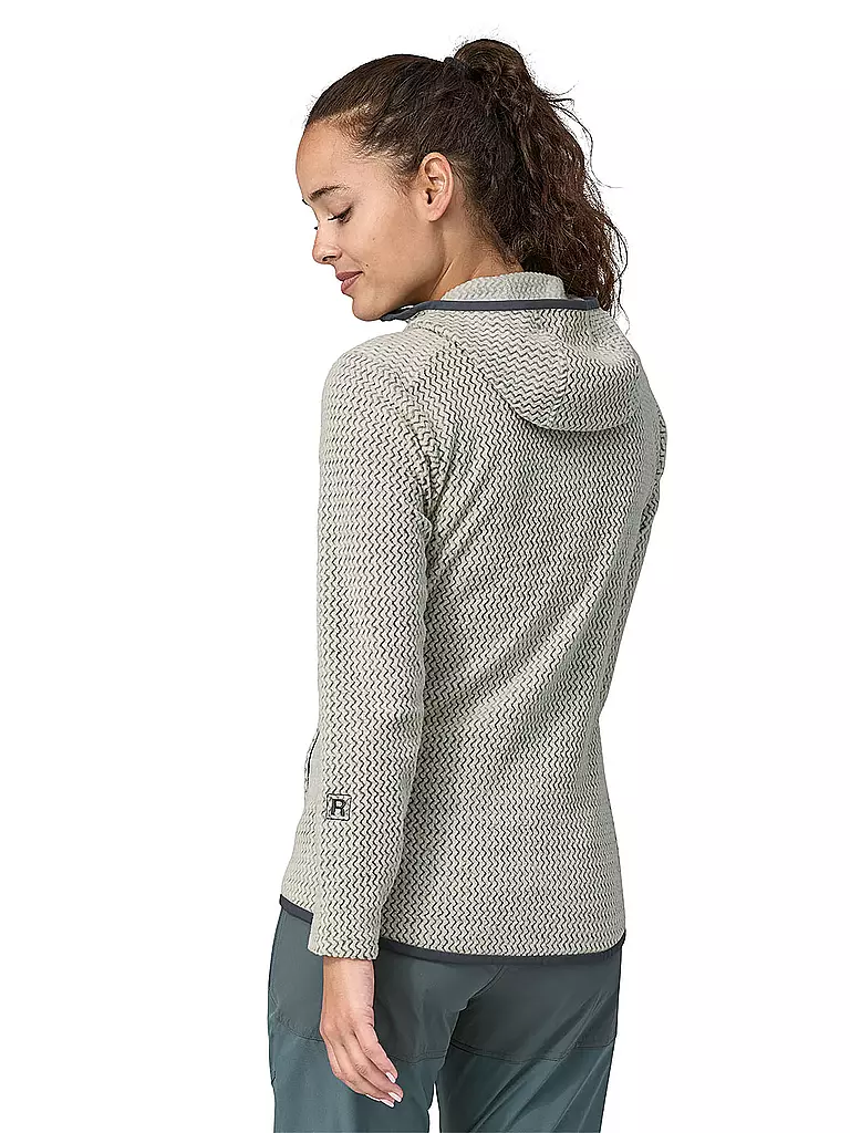 PATAGONIA | Damen Fleecejacke R1® Air Full-Zip Hoodie | creme