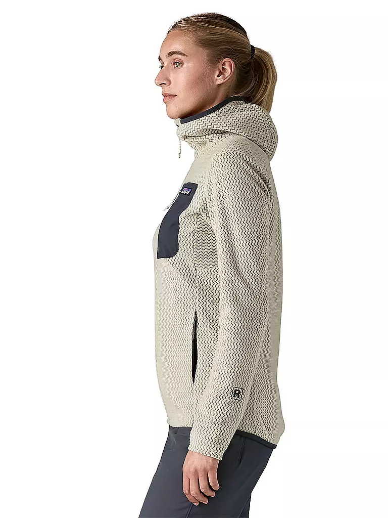 PATAGONIA | Damen Fleecejacke R1® Air Full-Zip Hoodie | beige