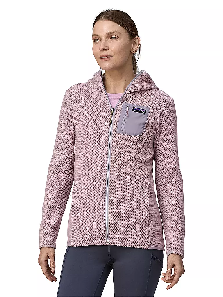 PATAGONIA | Damen Fleecejacke R1® Air Full-Zip Hoody | rosa