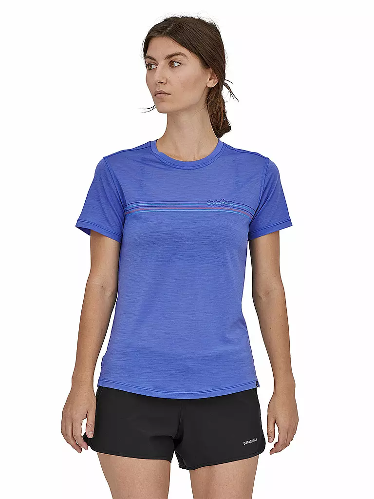 PATAGONIA | Damen Funktionsshirt Capilene® Cool Merino Graphic | blau