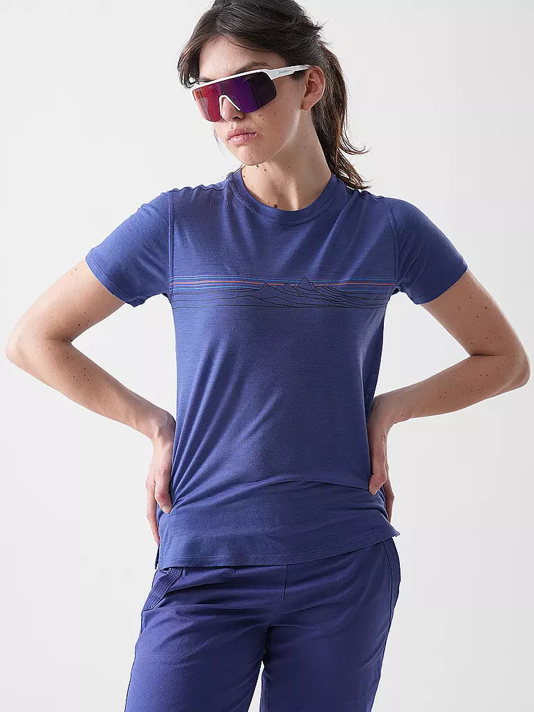 PATAGONIA | Damen Funktionsshirt Capilene® Cool Merino Graphic | schwarz