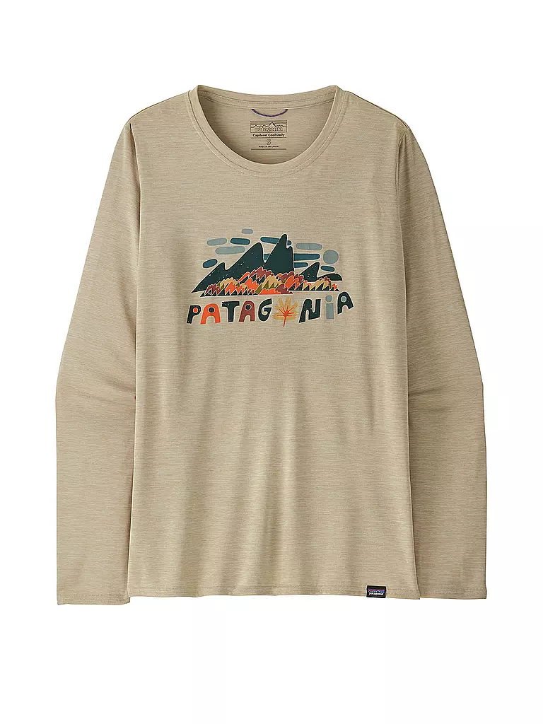 PATAGONIA | Damen Funktionsshirt Long-Sleeved Capilene® Cool Daily Graphic | beige