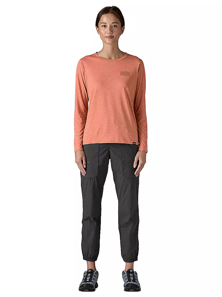 PATAGONIA | Damen Funktionsshirt Long-Sleeved Capilene® Cool Daily Graphic | koralle