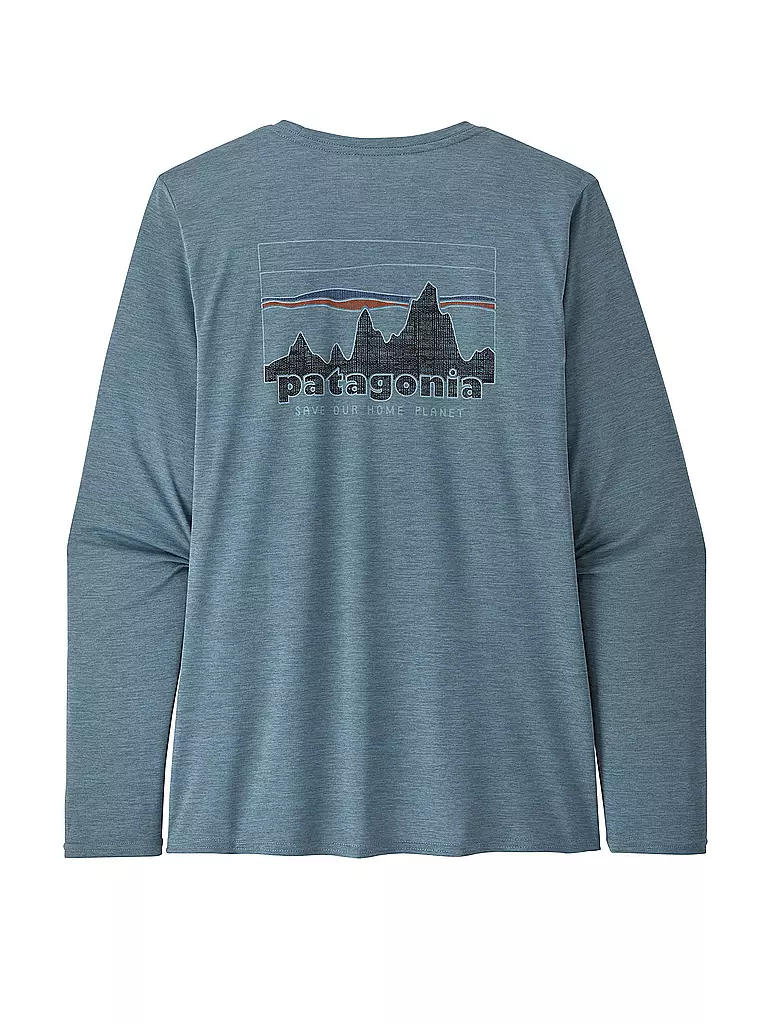 PATAGONIA | Damen Funktionsshirt Long-Sleeved Capilene® Cool Daily Graphic | blau