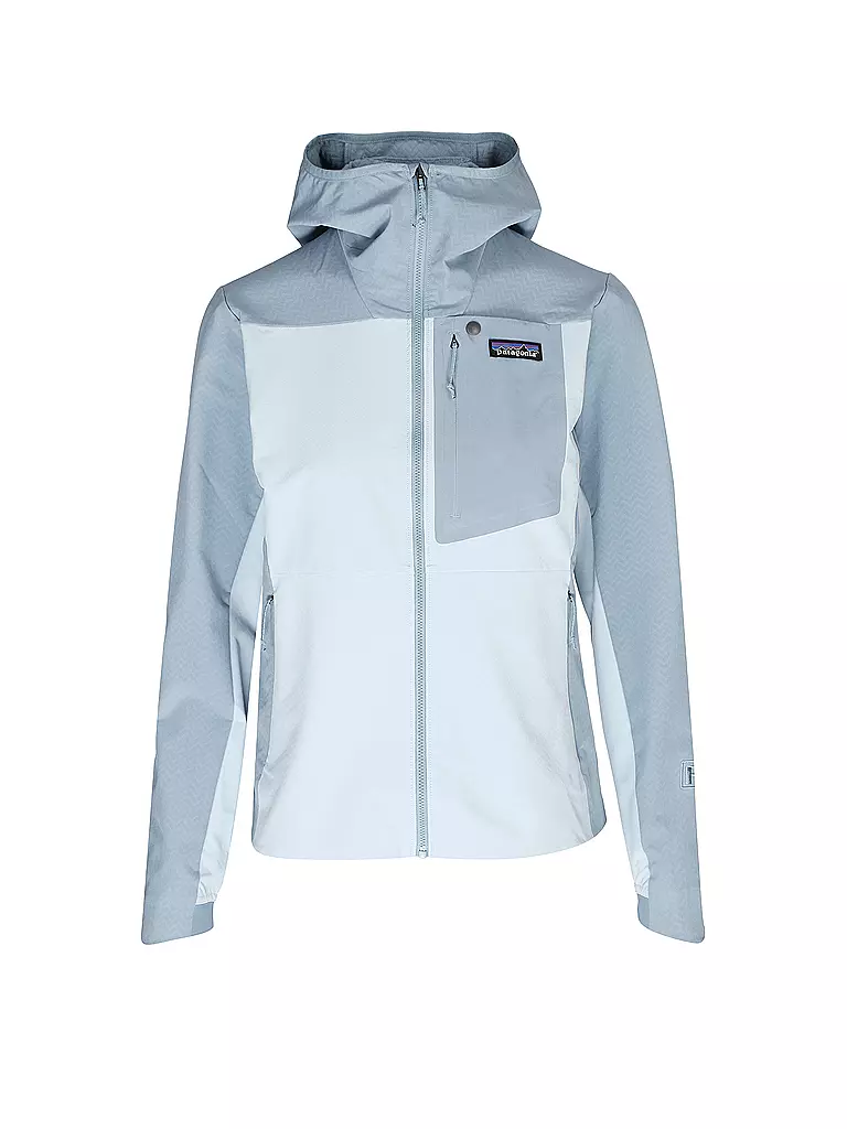 PATAGONIA | Damen Softshelljacke R1® CrossStrata | hellblau