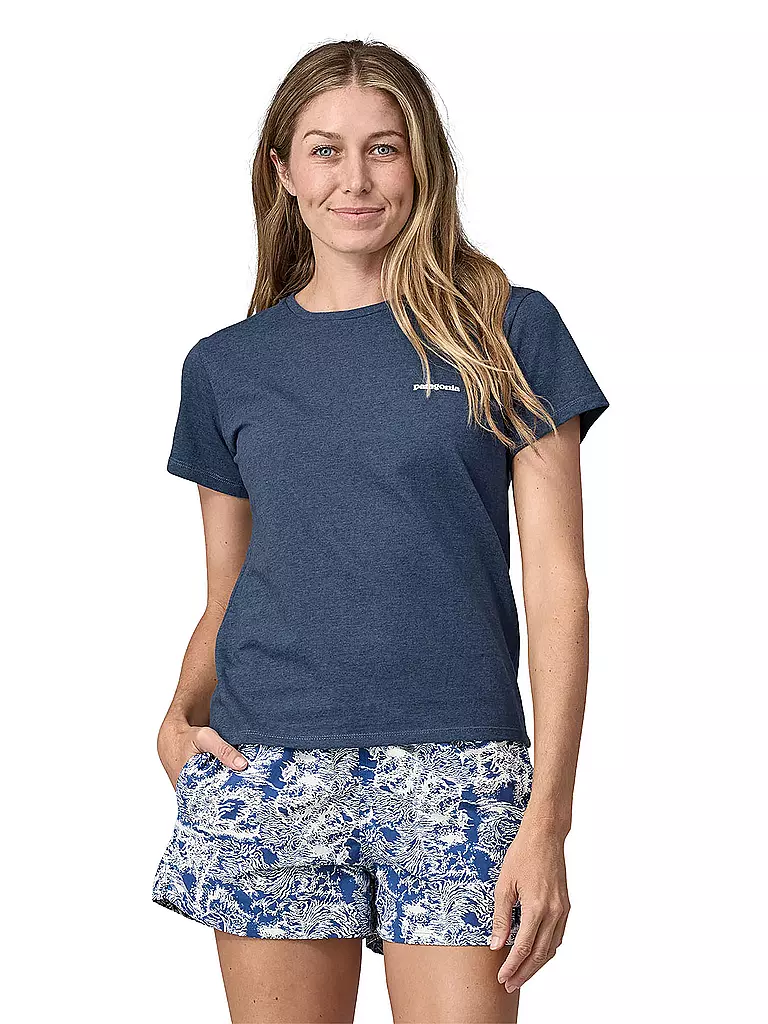 PATAGONIA | Damen T-Shirt P-6 Logo Responsibili | blau