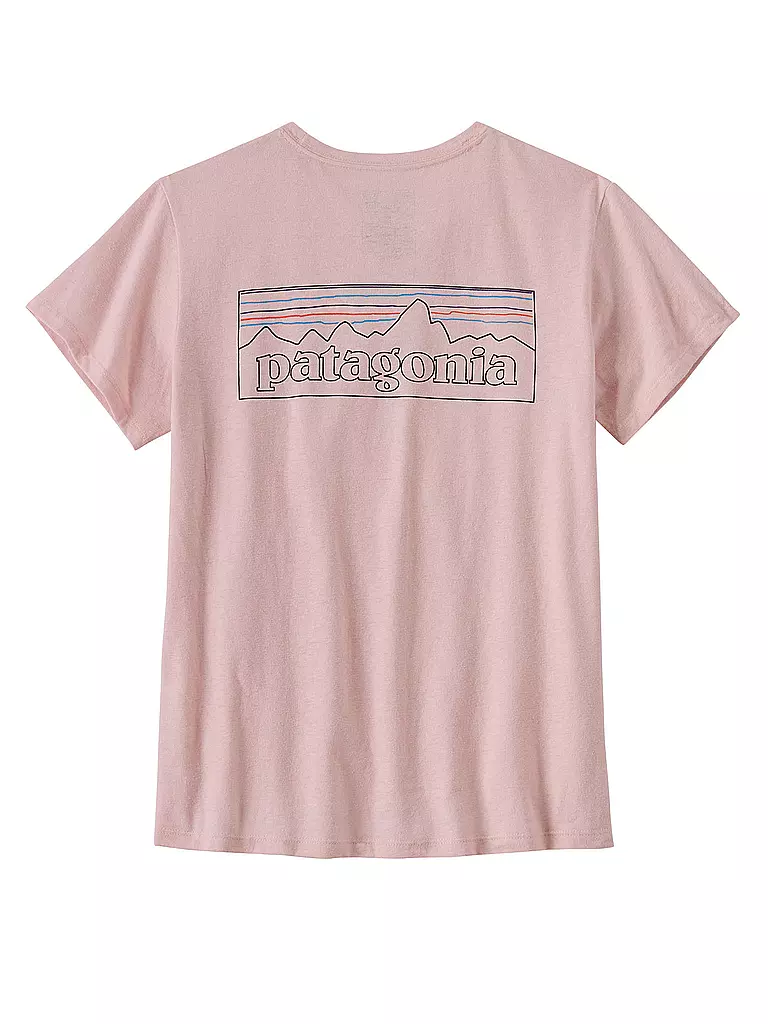 PATAGONIA | Damen T-Shirt P-6 Logo Responsibili | rosa