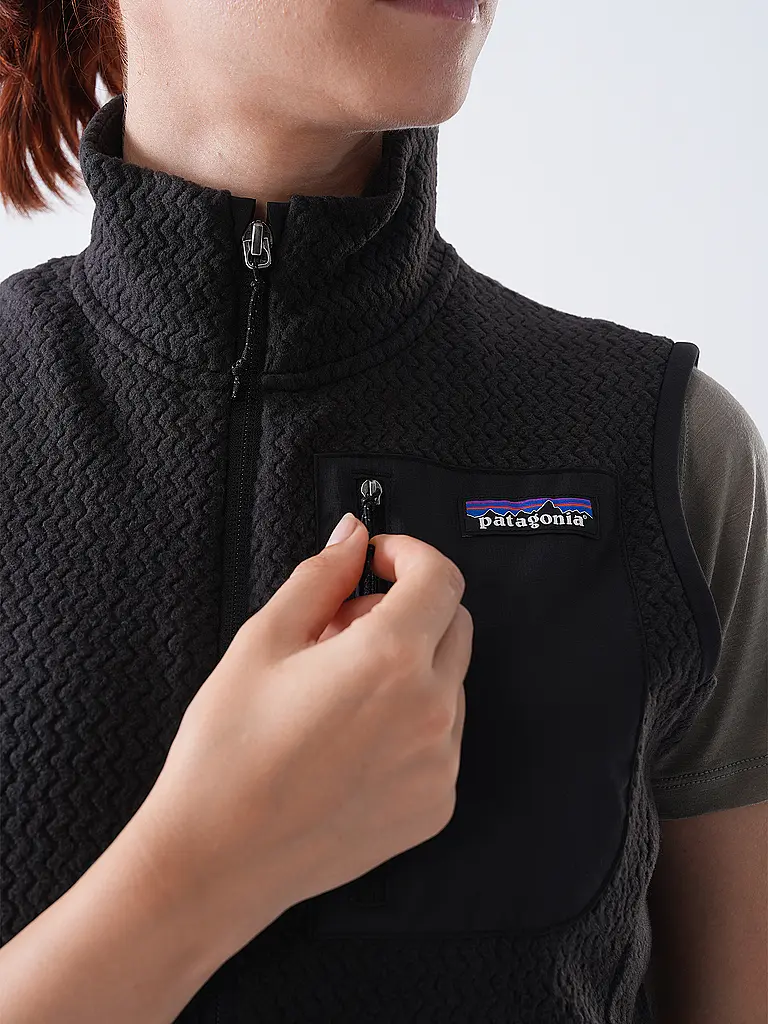 PATAGONIA | Damen Tourenweste R1 Air  | schwarz