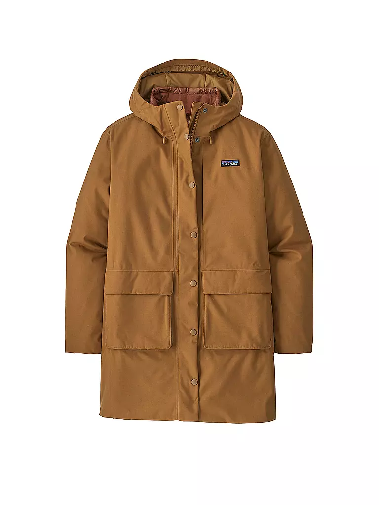 PATAGONIA | Damen Winterparka Pine Bank 2L 3in1 Hoodie | camel