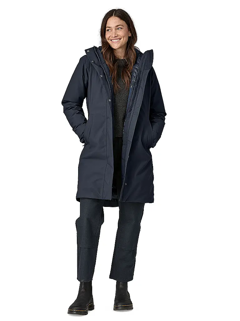 PATAGONIA | Damen Winterparka Tres 3-in-1 Down Hoodie | dunkelblau