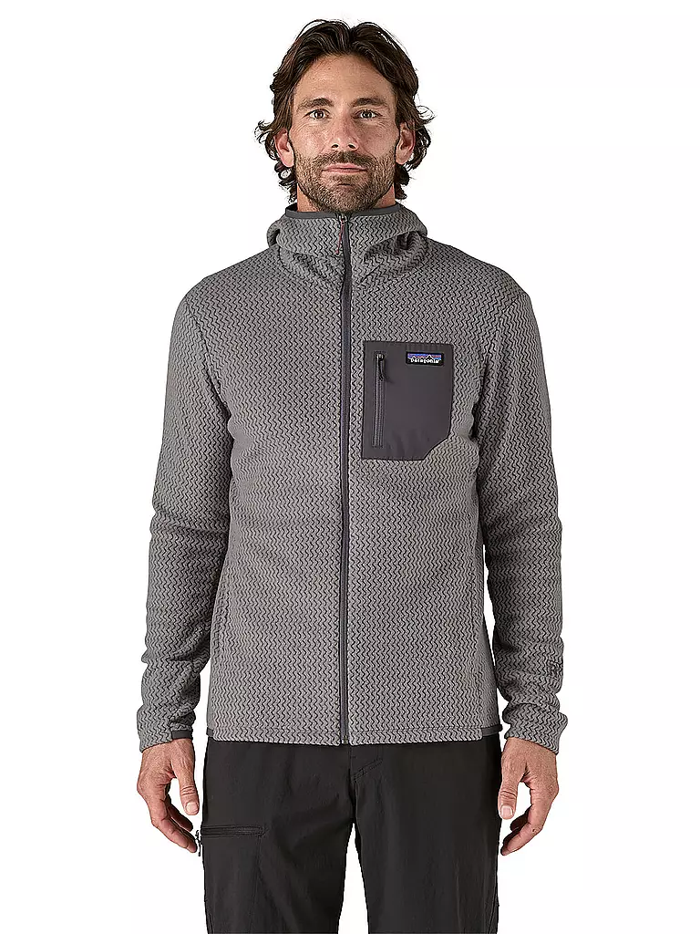 PATAGONIA | Herren Fleecejacke R1® Air Full-Zip Hoodie | grau