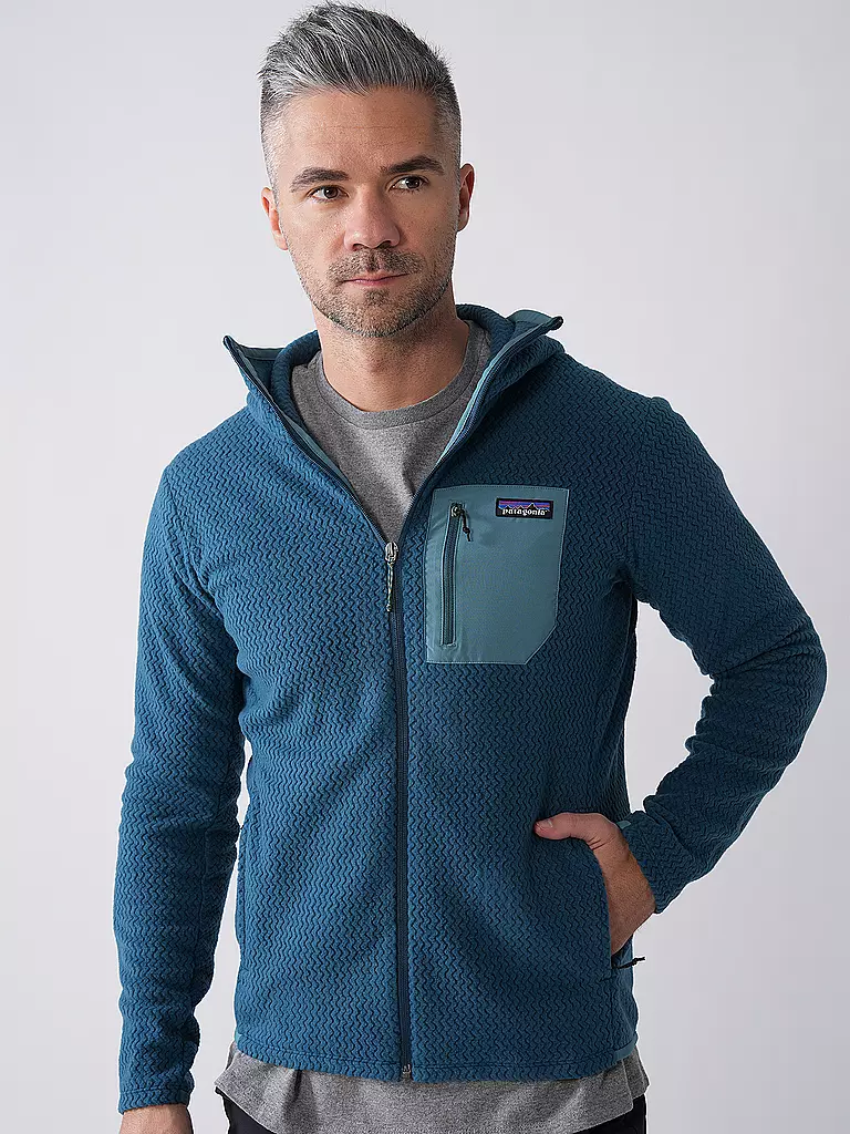 PATAGONIA | Herren Fleecejacke R1® Air Full-Zip Hoodie | grau