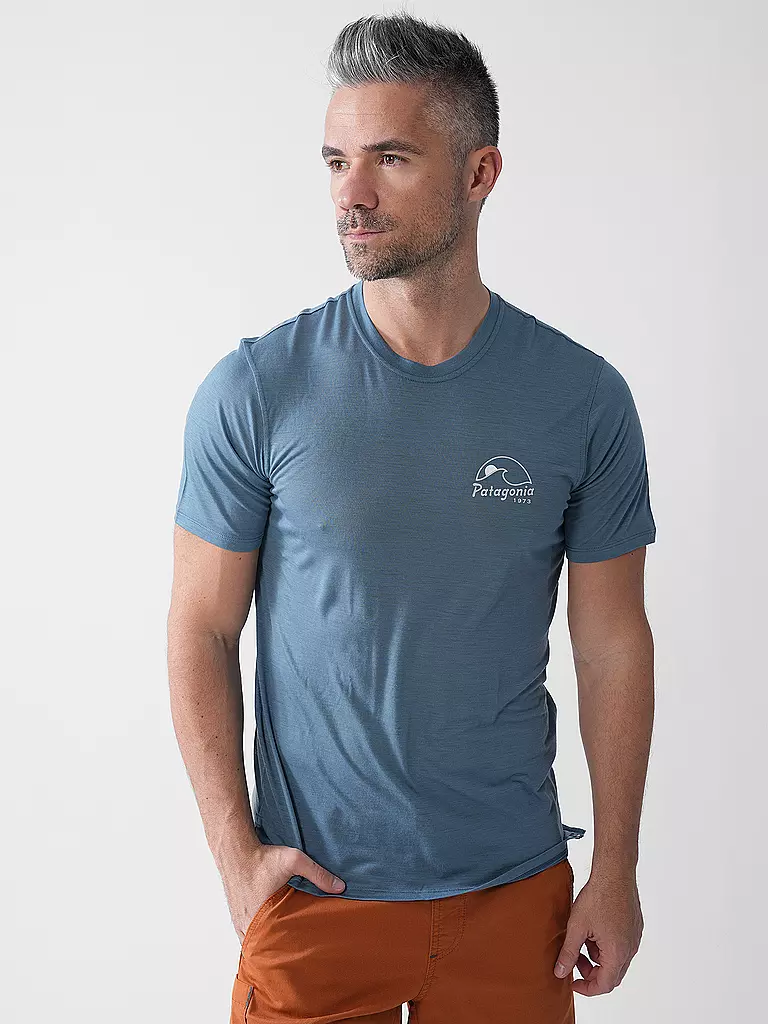 PATAGONIA | Herren Funktionsshirt Capilene® Cool Merino Graphic | schwarz