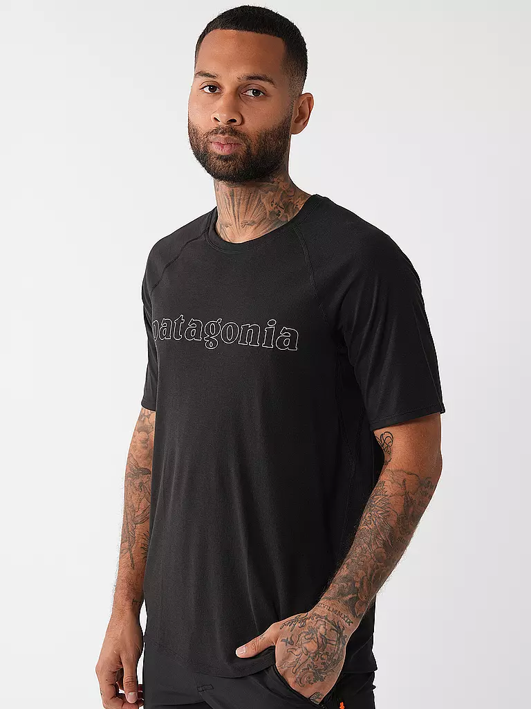 PATAGONIA | Herren Funktionssirt  Capilene® Cool Trail Graphic | schwarz