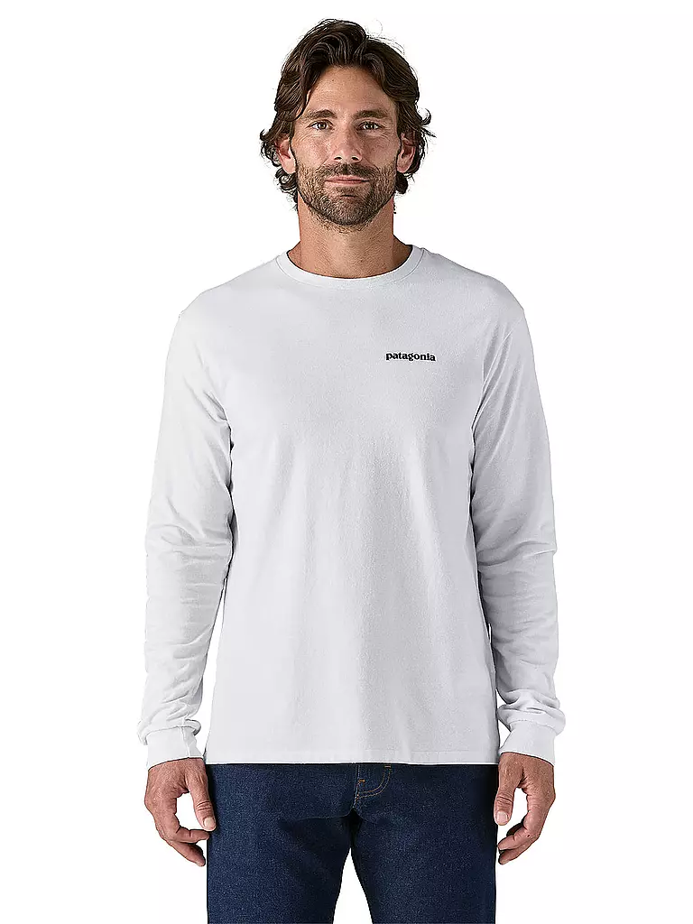 PATAGONIA | Herren Shirt P-6 Logo Responsibili-Longsleeve® | weiss