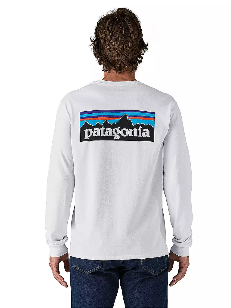 PATAGONIA | Herren Shirt P-6 Logo Responsibili-Longsleeve® | weiss