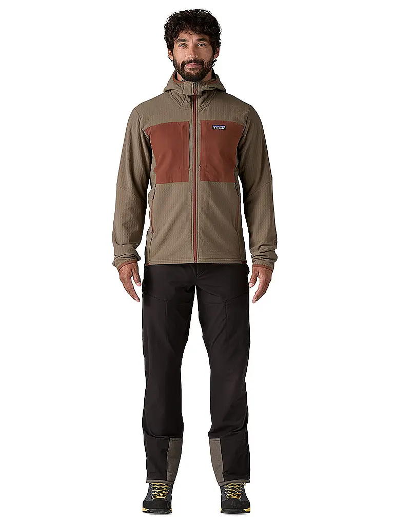 PATAGONIA | Herren Softshelljacke R2® TechFace Hoodie | hellbraun